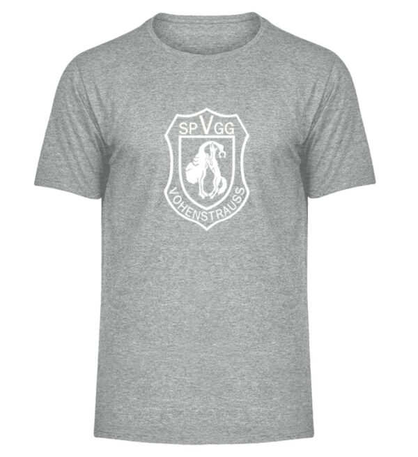 Jacke Zipper White Logo - Herren Melange Shirt-6807